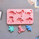 Pink dino silicone cake mold kitchen baking tray by Decorbites