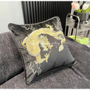 GobekUsa Dragon Velvet Pillow Cover 48x48 Pink Outdoor Decor for Couch Bed