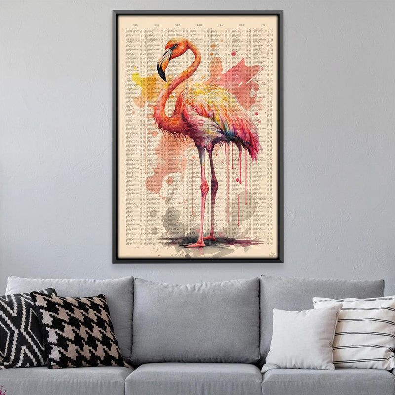 Pink Flamingo Canvas