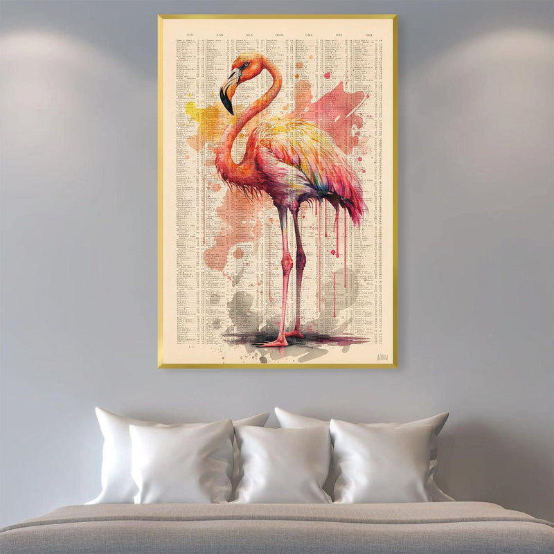 Pink Flamingo Canvas