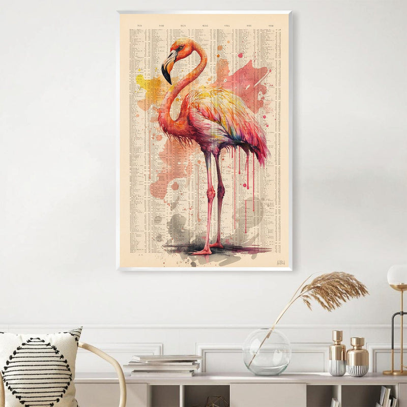 Pink Flamingo Canvas