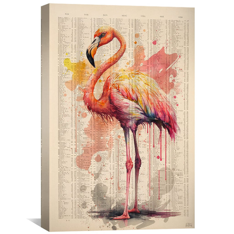 Pink Flamingo Canvas