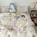 GobekUsa Pink Floral Bedding Set - Queen Size