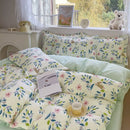 GobekUsa Pink Floral Bedding Set - Queen Size