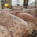 GobekUsa Pink Floral Bedding Set - Queen Size