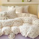 GobekUsa Double Layer Yarn Bedspread Set King/Queen Breathable Comfortable Bedding