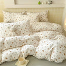 GobekUsa Double Layer Yarn Bedspread Set King/Queen Breathable Comfortable Bedding
