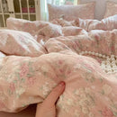 GobekUsa Double Layer Yarn Bedspread Set King/Queen Breathable Comfortable Bedding