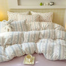 GobekUsa Double Layer Yarn Bedspread Set King/Queen Breathable Comfortable Bedding