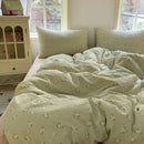GobekUsa Double Layer Yarn Bedspread Set King/Queen Breathable Comfortable Bedding