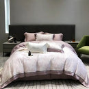 GobekUsa Eucalyptus Lyocell Flowers Duvet Set with Sheet & Pillowcases