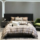 GobekUsa Eucalyptus Lyocell Flowers Duvet Set with Sheet & Pillowcases