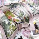 GobekUsa Eucalyptus Lyocell Flowers Duvet Set with Sheet & Pillowcases