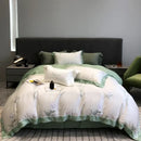 GobekUsa Eucalyptus Lyocell Flowers Duvet Set with Sheet & Pillowcases