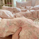 GobekUsa Jacquard Double-Layer Yarn Fitted Sheet Set - Cloud Touch Soft Skin-Friendly Bedroom Decor