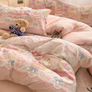 GobekUsa Cozy Cartoon Printed Cotton Comforter Set for Adults
