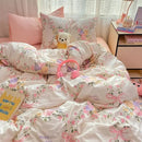GobekUsa Cozy Cartoon Printed Cotton Comforter Set for Adults