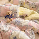 GobekUsa Cozy Cartoon Printed Cotton Comforter Set for Adults