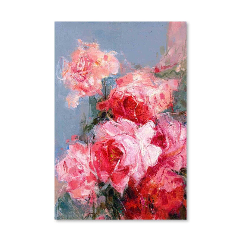 Pink Floral Oil Painting