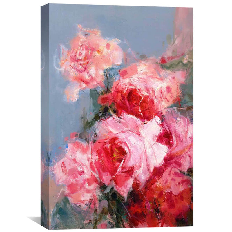 Pink Floral Oil Painting