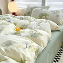 GobekUsa Pink Flowers Duvet Cover Set for Girls and Boys