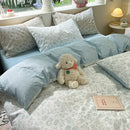 GobekUsa Pink Flowers Duvet Cover Set for Girls and Boys