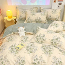 GobekUsa Pink Flowers Duvet Cover Set for Girls and Boys