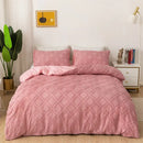 GobekUsa Geometric Cut Flowers Bedding Set: Queen King Size Duvet Cover Pillowcases