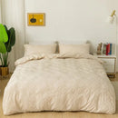 GobekUsa Geometric Cut Flowers Bedding Set: Queen King Size Duvet Cover Pillowcases