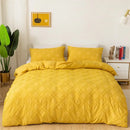GobekUsa Geometric Cut Flowers Bedding Set: Queen King Size Duvet Cover Pillowcases