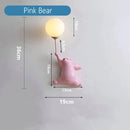 GobekUsa Pink Girl Wall Lamp for Princess Room Girls Room