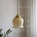 GobekUsa Glass Copper Led Pendant Light: Nordic Modern Loft Decor for Bedroom, Kitchen, Bar