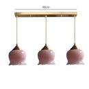 GobekUsa Glass Copper Led Pendant Light: Nordic Modern Loft Decor for Bedroom, Kitchen, Bar