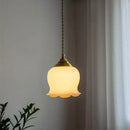GobekUsa Glass Copper Led Pendant Light: Nordic Modern Loft Decor for Bedroom, Kitchen, Bar