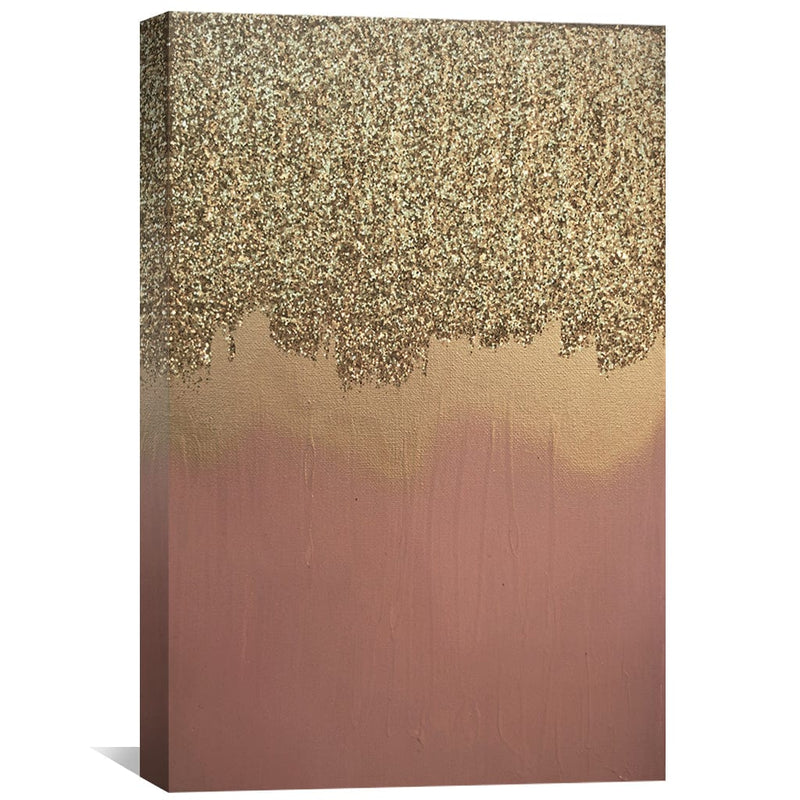 Pink Gold Shimmer Canvas