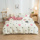 GobekUsa Cartoon Print Bedding Set - Queen/King Size Duvet Cover, Sheets, Pillowcases