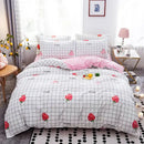 GobekUsa Cartoon Print Bedding Set - Queen/King Size Duvet Cover, Sheets, Pillowcases
