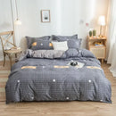 GobekUsa Cartoon Print Bedding Set - Queen/King Size Duvet Cover, Sheets, Pillowcases