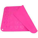 Pink heart silicone macaron baking mat kitchen cookie mold by Decorbites