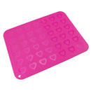 Pink heart silicone macaron baking mat kitchen cookie mold by Decorbites
