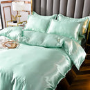 GobekUsa Ice Rayon Satin Bedding Set: Cooling, Soft, Summer Comfort for Twin-Double Bed