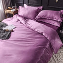 GobekUsa Ice Rayon Satin Bedding Set: Cooling, Soft, Summer Comfort for Twin-Double Bed
