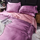 GobekUsa Ice Rayon Satin Bedding Set: Cooling, Soft, Summer Comfort for Twin-Double Bed