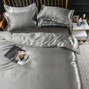 GobekUsa Ice Rayon Satin Bedding Set: Cooling, Soft, Summer Comfort for Twin-Double Bed