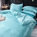 GobekUsa Ice Rayon Satin Bedding Set: Cooling, Soft, Summer Comfort for Twin-Double Bed