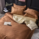 GobekUsa Ice Rayon Satin Bedding Set: Cooling, Soft, Summer Comfort for Twin-Double Bed