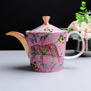 GobekUsa Jungle Animals Bone China Coffee Mug Set for Tea Lovers and Office Use