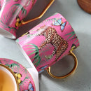GobekUsa Jungle Animals Bone China Coffee Mug Set for Tea Lovers and Office Use