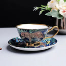 GobekUsa Jungle Animals Bone China Coffee Mug Set for Tea Lovers and Office Use