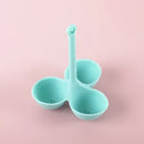 Pink & lavender silicone egg steamer tray kitchen boiler holder by Decorbites